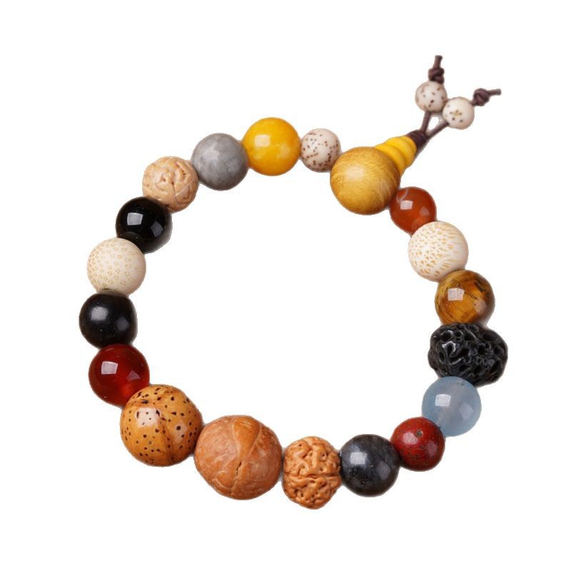 Hangzhou Lingyin Eighteen Seeds Bracelet Same Style 1, 2, 3, 4 and 5 Generations Multi-Treasure Bodhi Eighteen Seeds Buddha Beads Rosary Beads Wholesale