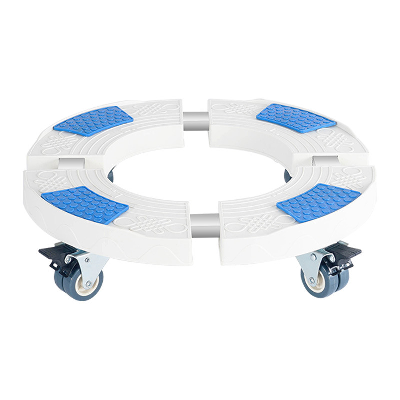 Round Air Conditioner Cabinet Base Bracket Cylindrical Gas Tank Flower Pot Elevated Drainage Rack Mobile Heightening Rack
