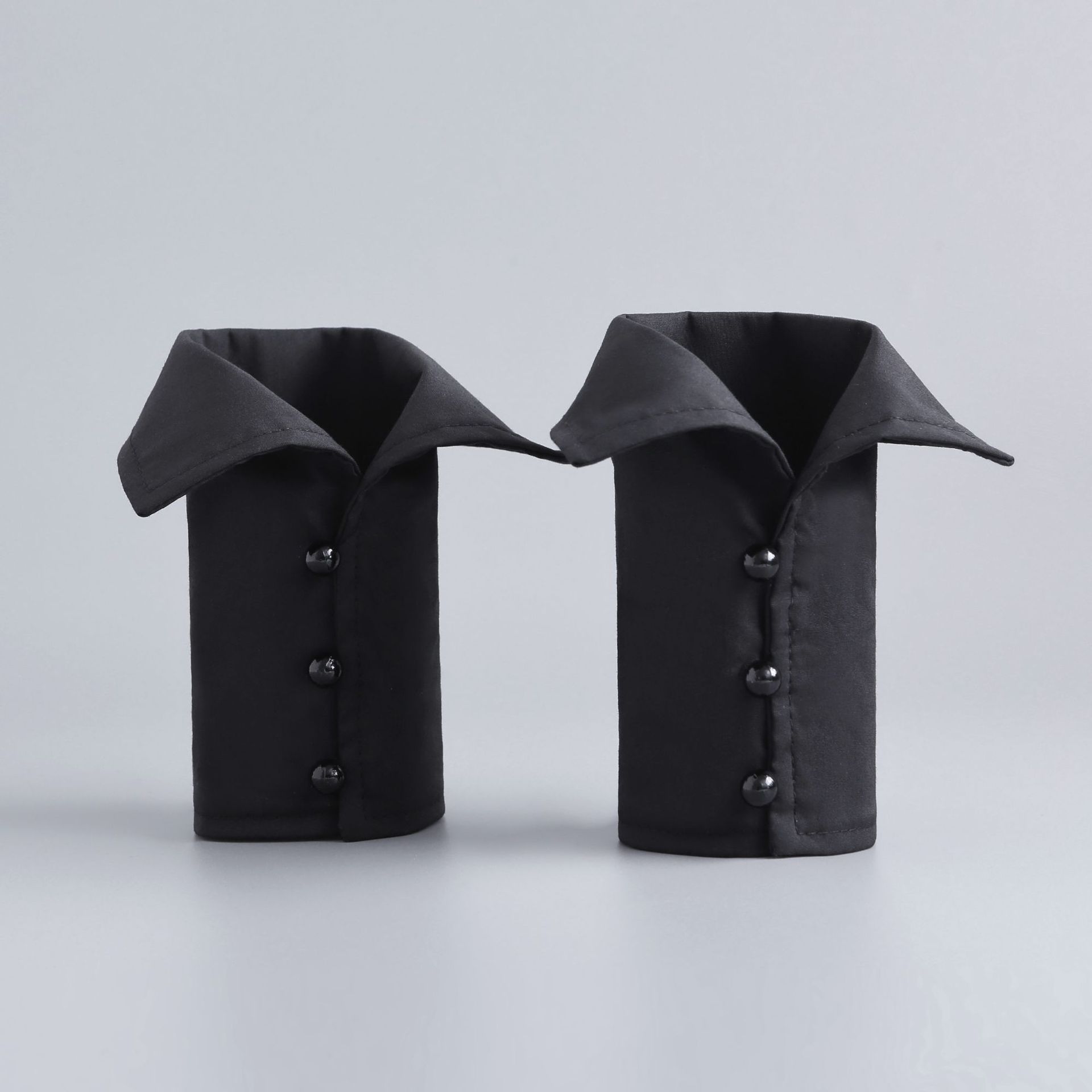 New Cotton Sleeves Black and White Wrist Sleeves Professional Ol Suit with Hand Sleeves Decorative Fake Cuffs Short Sleeves Cross-Border