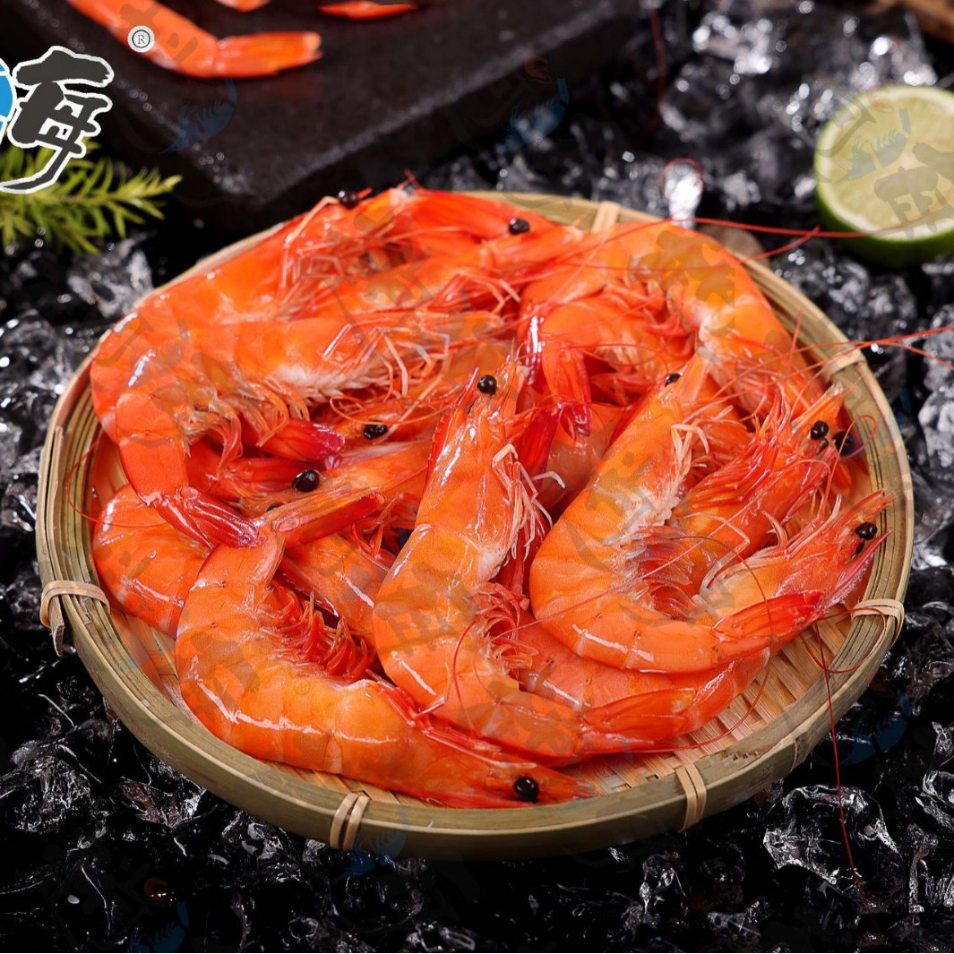 Tanghai Brand Thai Fragrant Shrimp Manufacturer Wholesale South American White Shrimp with Head Cooked Shrimp Frozen Commercial 750G/Box