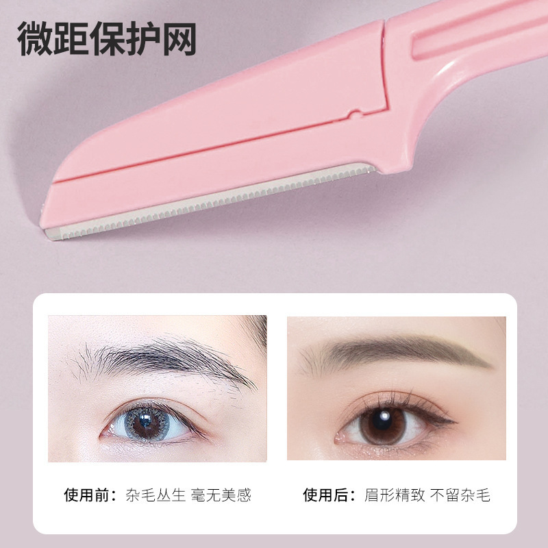 Explosions recommend beginners portable eyebrow knife anti-scratch replaceable macro beauty salon eyebrow knife wholesale