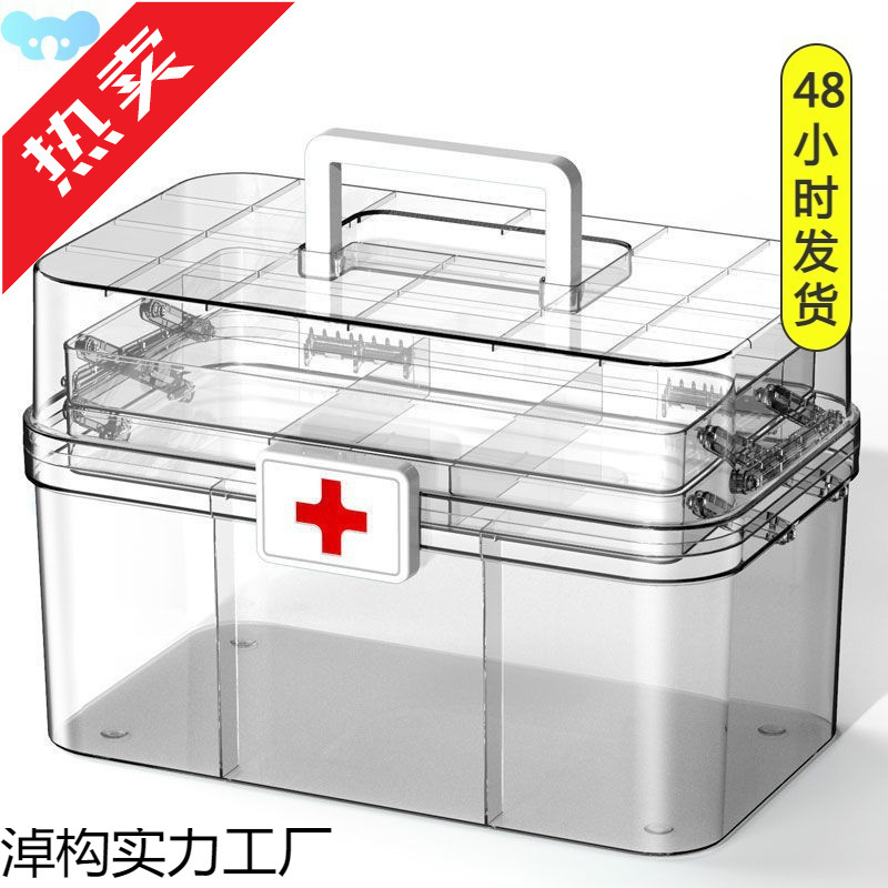 Медицинская коробка многоуровневая, домашняя, большого объема, полный набор для экстренной медицинской помощи, оптовая продажа