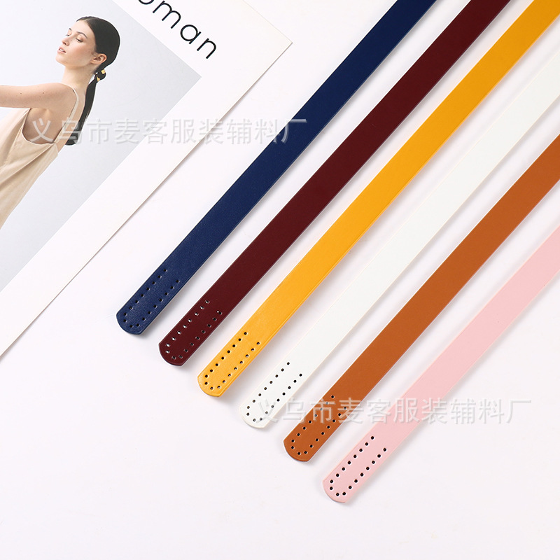 X PU porous threading handle handbag with handle DIY handmade bag gift box accessories 22g