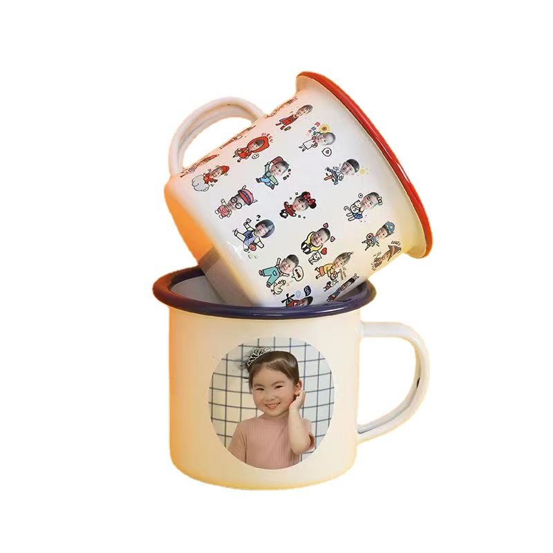 Kindergarten graduation cup hand-painted calligraphy and painting like photo pattern kindergarten commemorative cup as a companion gift