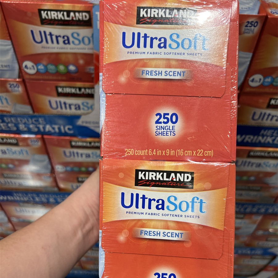 U.S. Imports kirkland Cochrane's New Four-in-One Soft Antistatic Fragrance Clothes 250 Pieces/Box