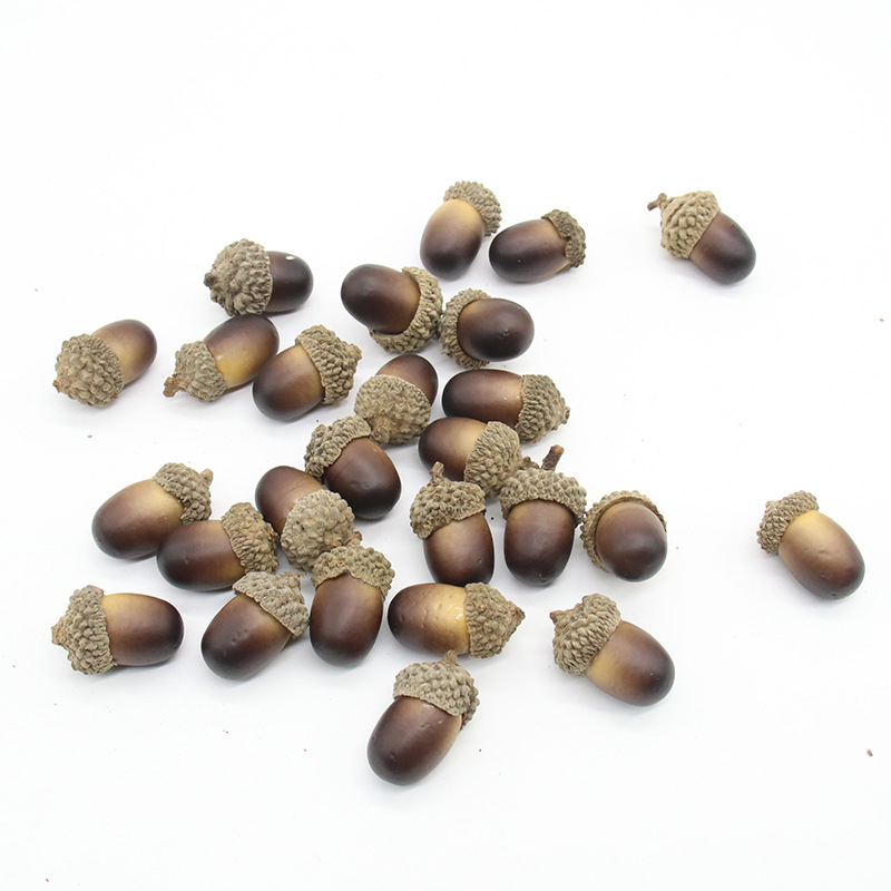 Simulated Acorn Dry Goods Acorn Groceries Christmas Decorations Photo Props Foam Simulated Small Acorns