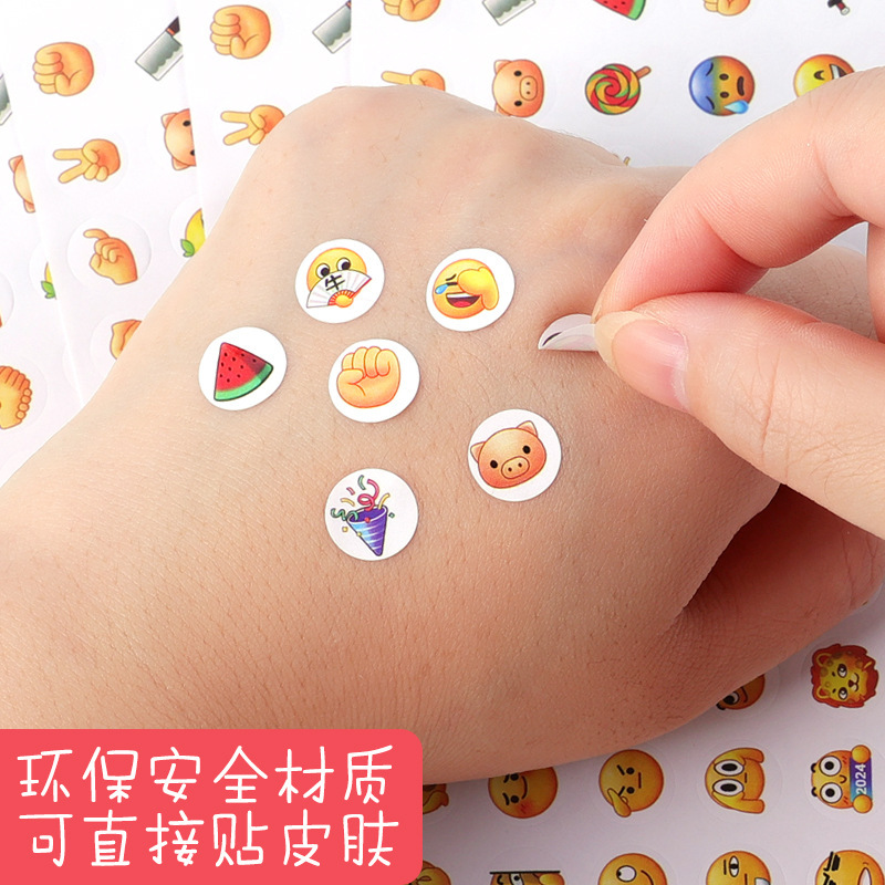 Popular Emoji Stickers Qq Expression Pack Creative Stickers Notepad DIY Decorative Mood Stickers