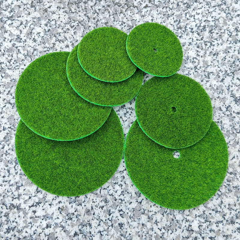 Round simulation lawn fake moss micro landscape moss turf green plant outdoor carpet DIY decorative materials wholesale