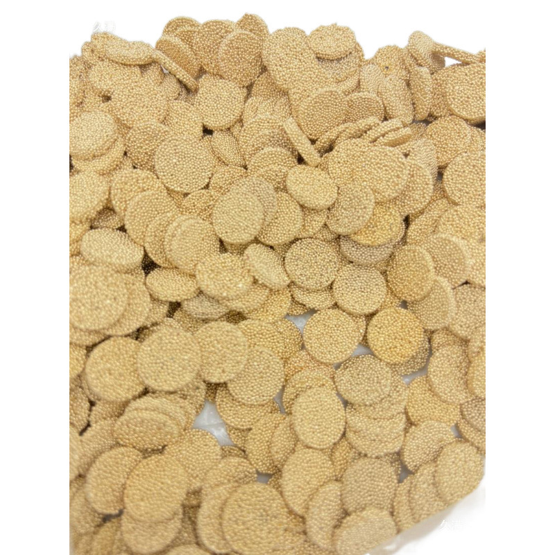 Brass filter exhaust filter pin muffler breathable filter granular sheet