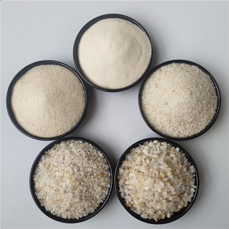 Exquisite Quartz Sand Sewage Treatment Filter Material Ceramic Casting Sand Blasting Artificial Marble Sand Painting Texture Painting Quartz Sand