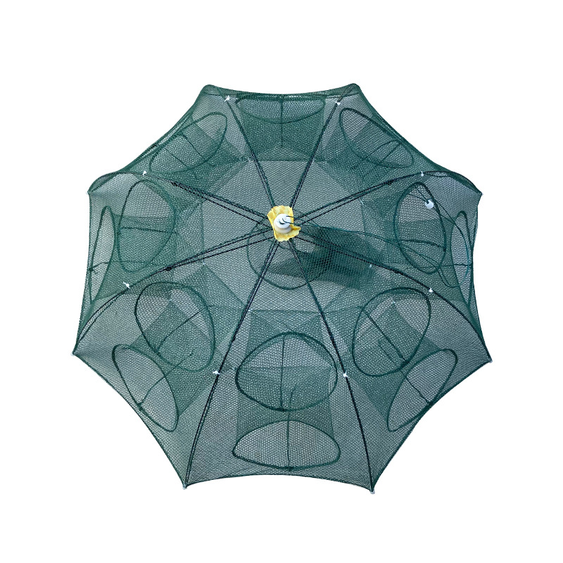 Umbrella cage umbrella shrimp cage factory direct double shrimp cage fishing cage folding net moving small fish net folding fish cage lobster