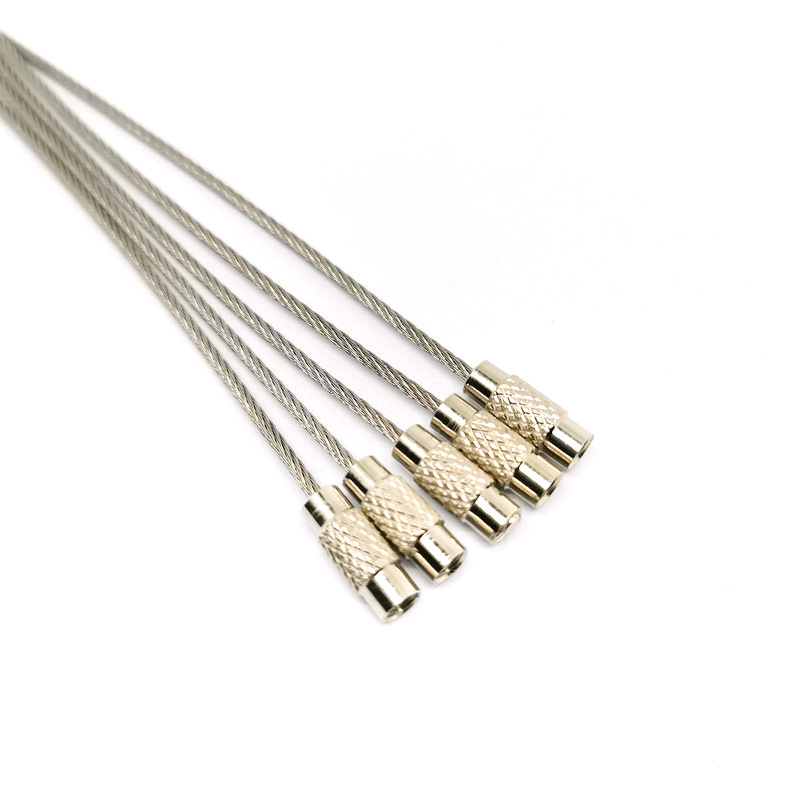 Ready Supply of Stainless Steel Wire Rings, Weiye Rope, Luggage Tag Key Ring, Wire Rope Ring