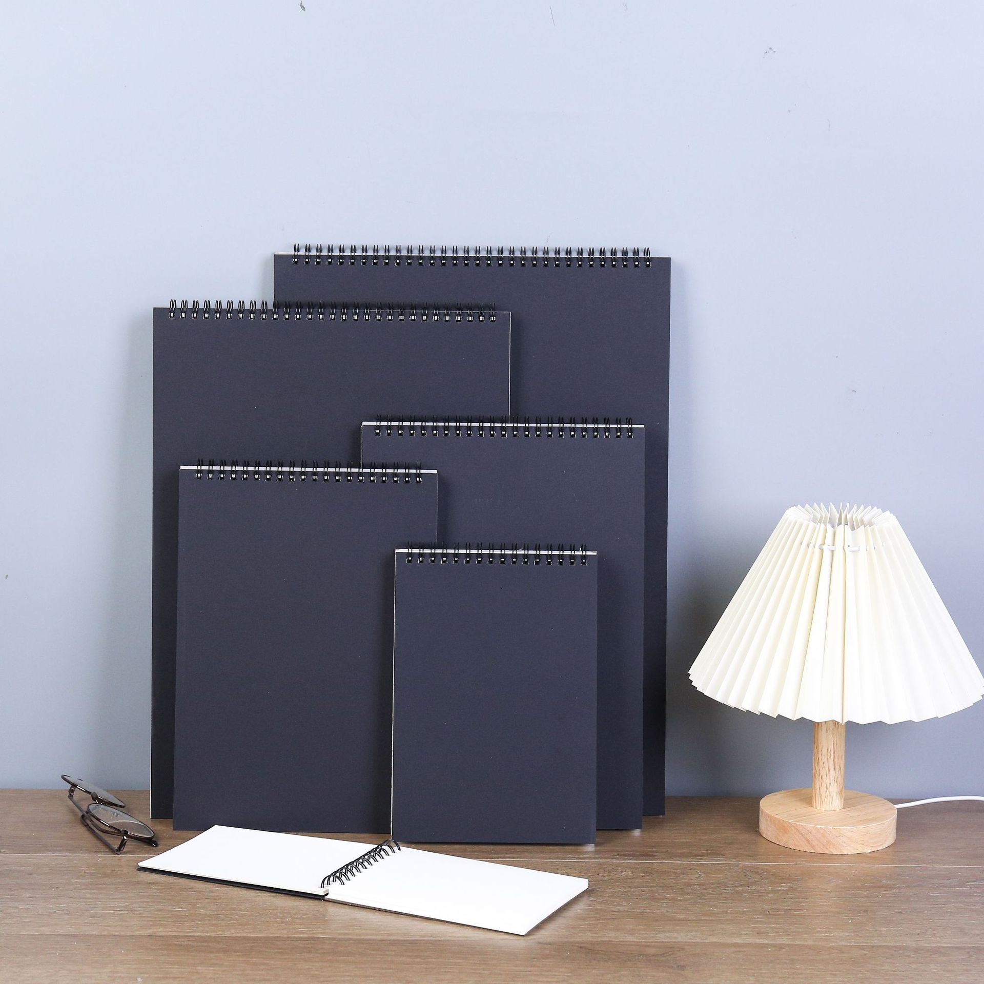 Утолщенный черный картон, 8K, готовая книга для рисования, A3A4, 16 открывающийся, скетчбук с пружинным переплетом, A5, простая книга для студентов