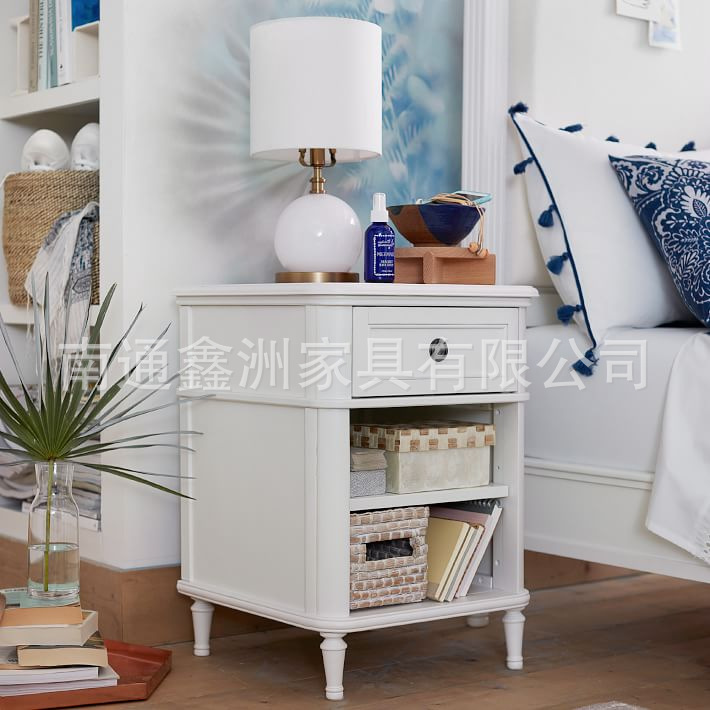 American Style Solid Wooden Bed Light Luxury Modern 1.8 m Double Bed Homestay Master Bedroom Big Bed High-end French Wedding Bed Princess Bed