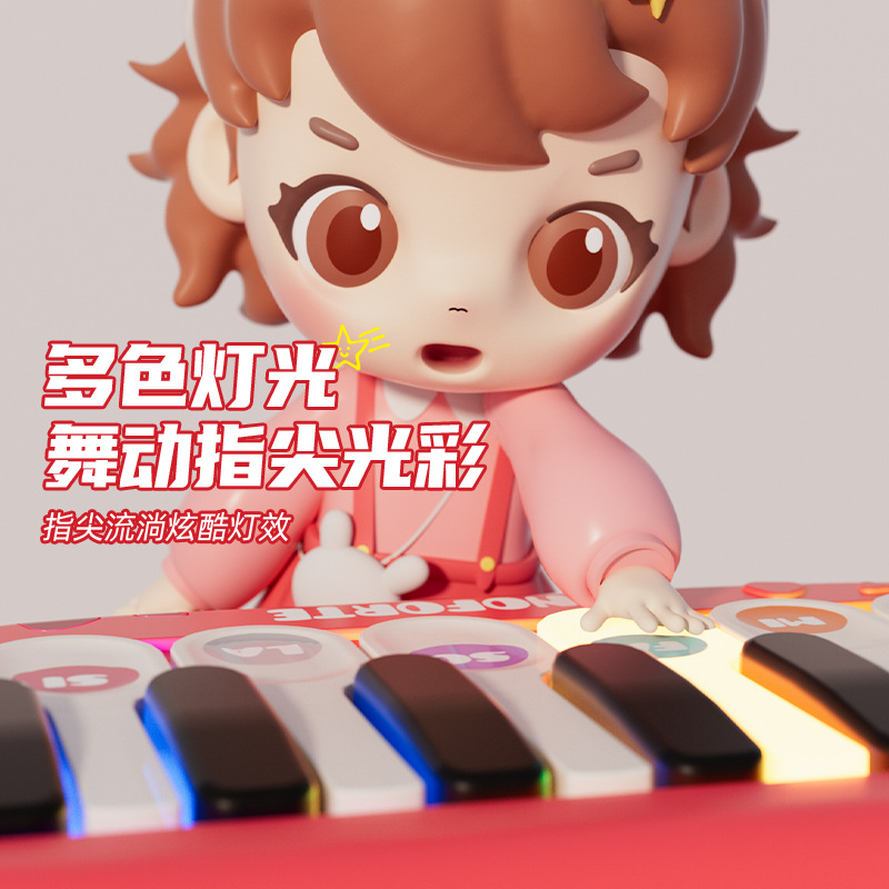 Cross-border children's pocket piano boys and girls multi-functional playable mini electronic piano educational enlightenment music toys