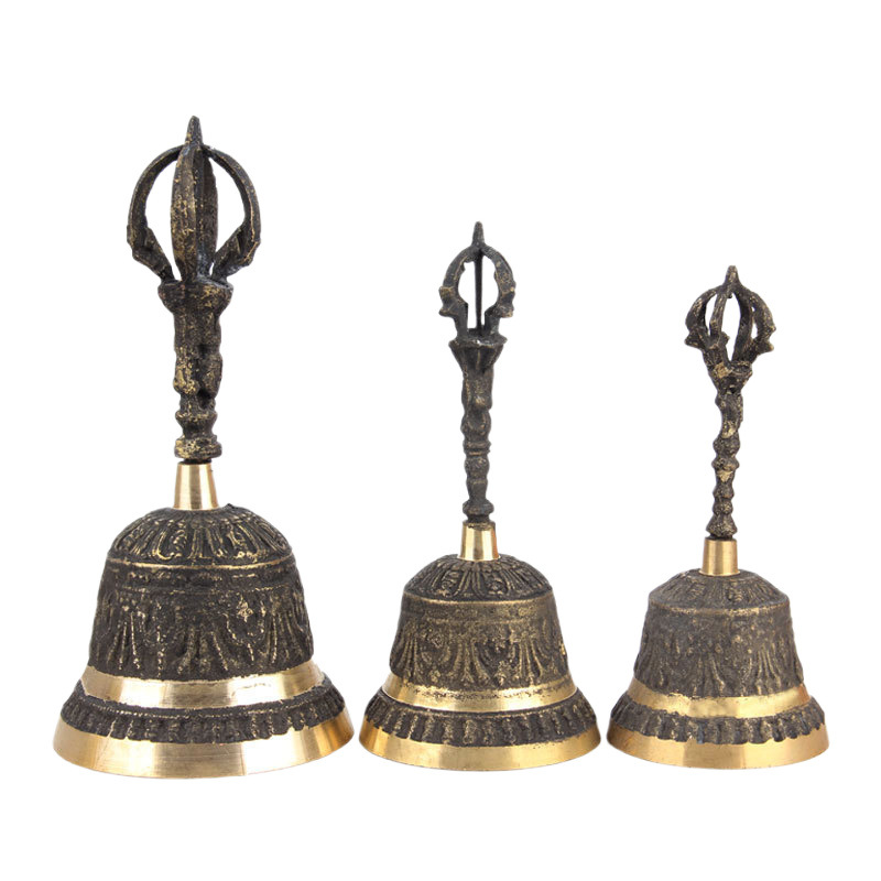 Brass King Kong Bells and Pestles Hand Rattling Bells and Bells French Bells National Musical Instruments Nepal Bronze Bells Ornaments