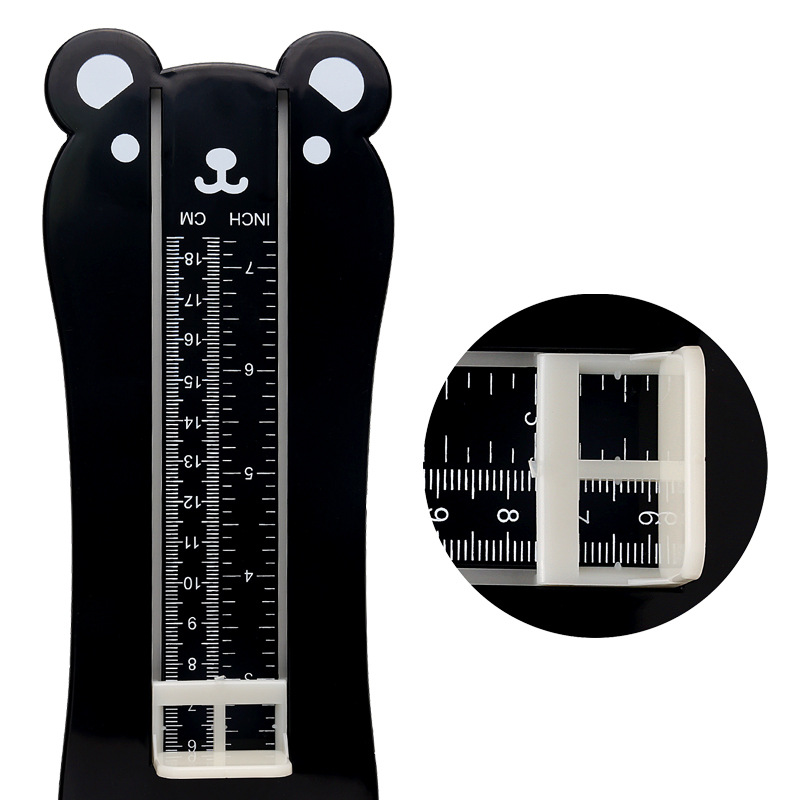 Cute bear foot gauge household baby 0-8 years old children's online purchase shoes inner long feet measuring instrument