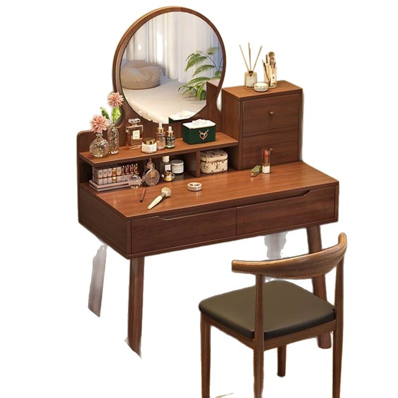 Dressing Table Bedroom Small Makeup Counter Modern Simple Small Apartment Dressing Table New Chinese Style Master Bedroom Makeup Table