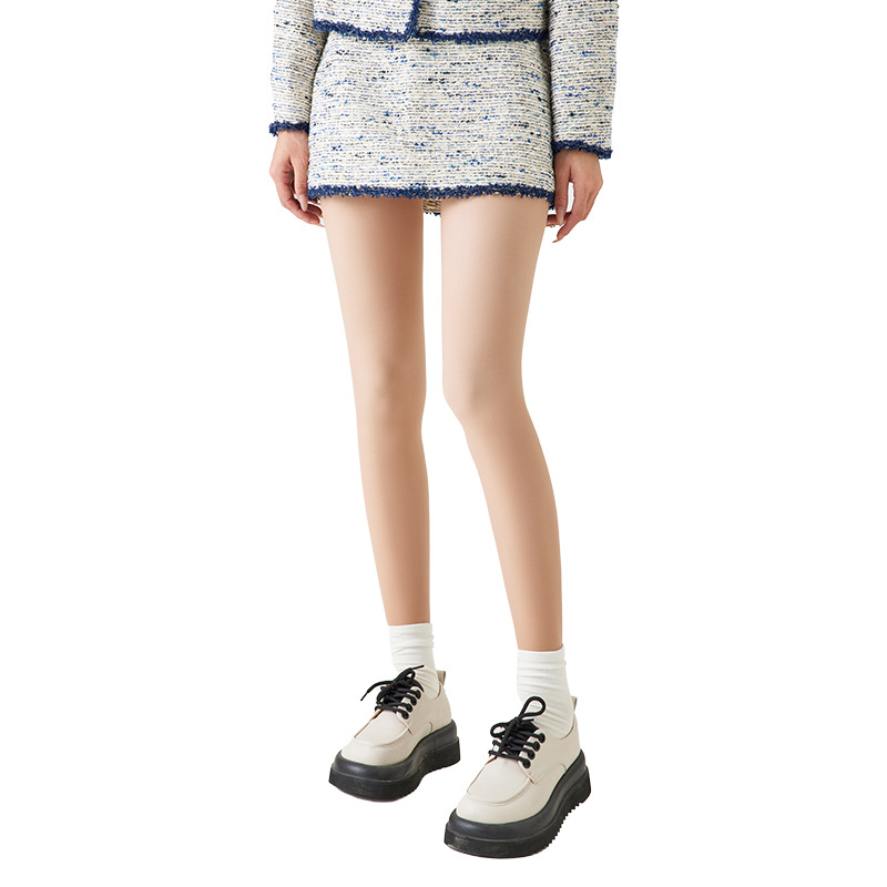 Bonus Silk Stockings Women's Autumn and Winter Light Leg Artifact Pantyhose Naked Sense Fleece Lined Bottoms Velvet Leggings Pantyhose