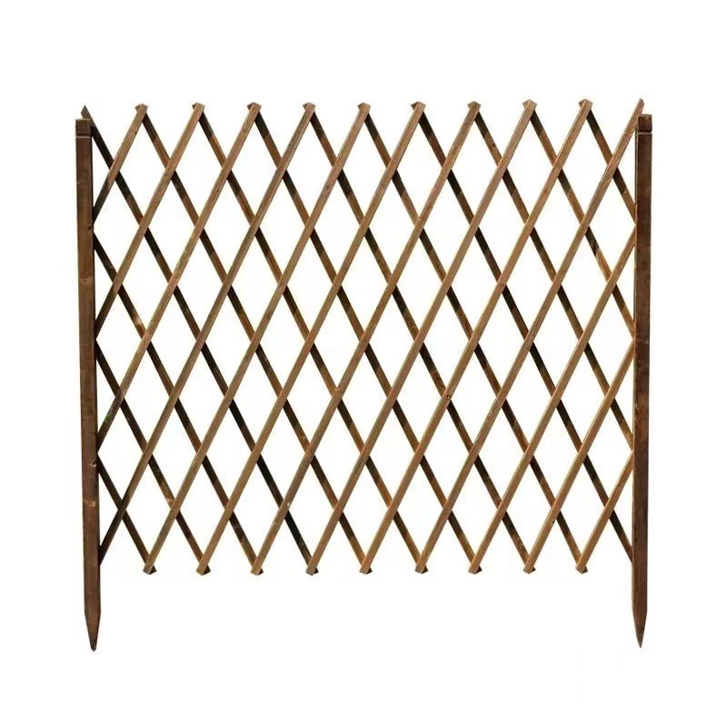 Retractable Fence Outdoor Anticorrosive Wooden Fence Courtyard Fence Garden Climbing Frame Indoor Balcony Decorative Fence