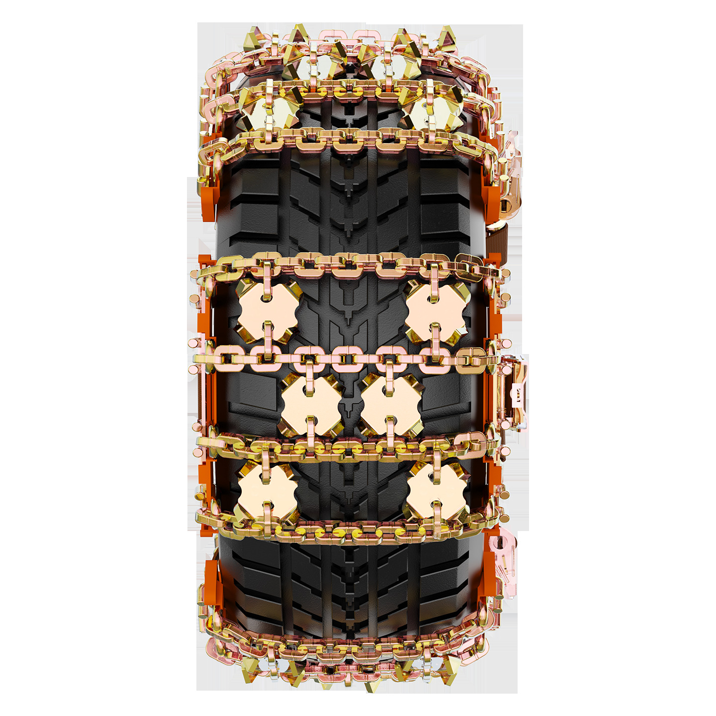 Car Anti-Skid Chain Suv Universal Car Off-Road Vehicle Snow Tire Chain Mud Snow Thickened Without Damaging the Tire Claws