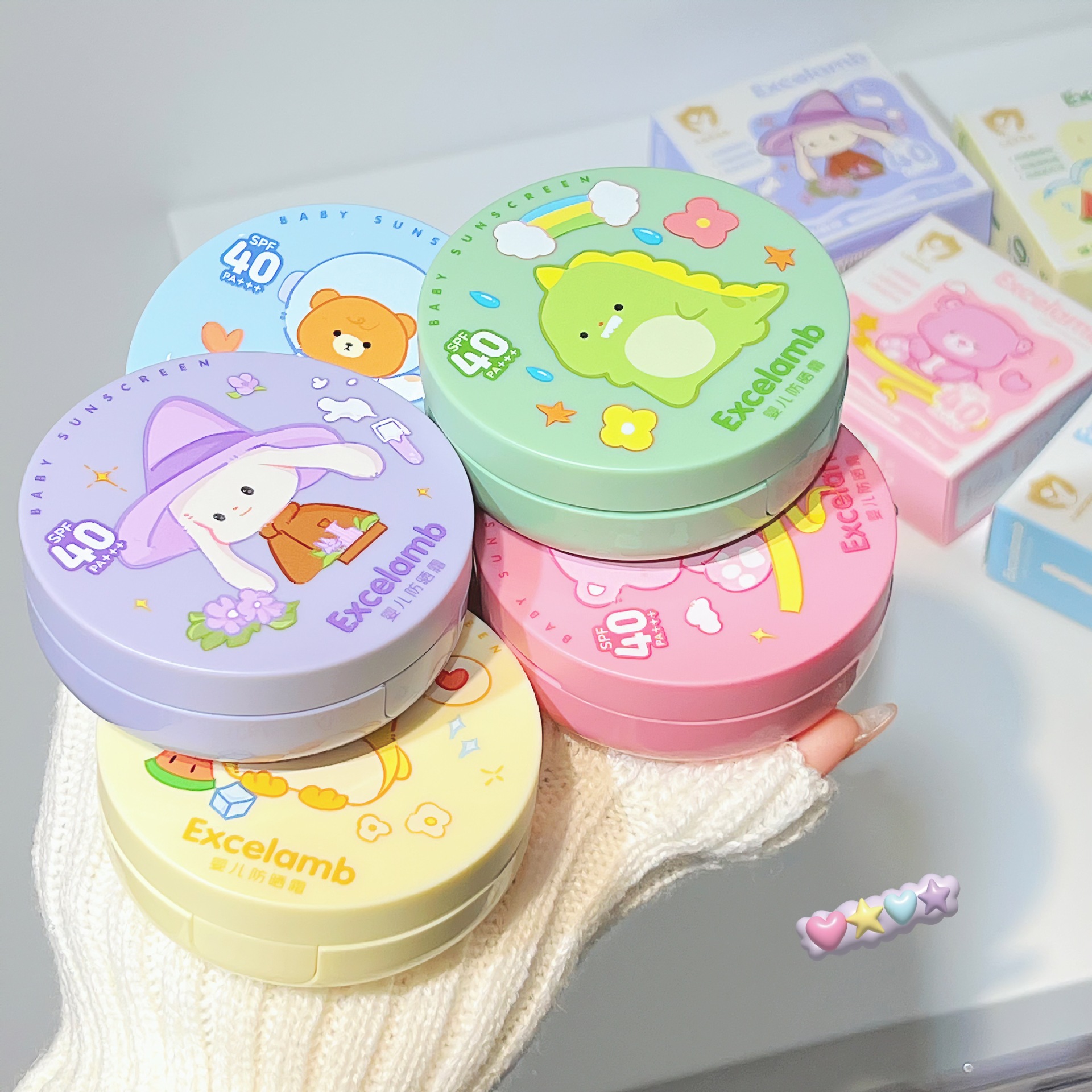 Солнцезащитный крем EXCELAMB, SPF40, освежающий и мягкий