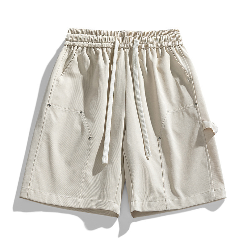 American Style Simple Design Sense Shorts Men's 2024 Summer Straight Pants Simple Comfortable All-match Sports Pants