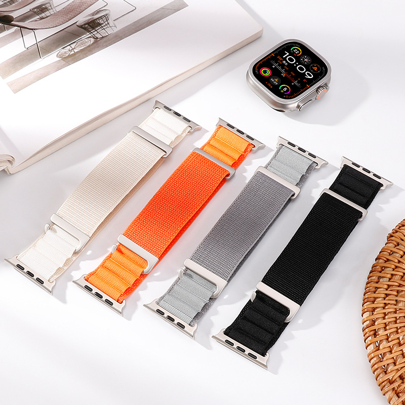Apple Watch Strap with C Buckle, Two-Section High-Altitude Modified Ultra Loop Nylon Strap Suitable for Apple Iwatch11