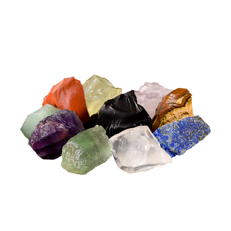Spot wholesale Crystal raw stone aromatherapy stone scented stone natural powder Crystal Green fluorite amethyst Citrine Crystal Stone