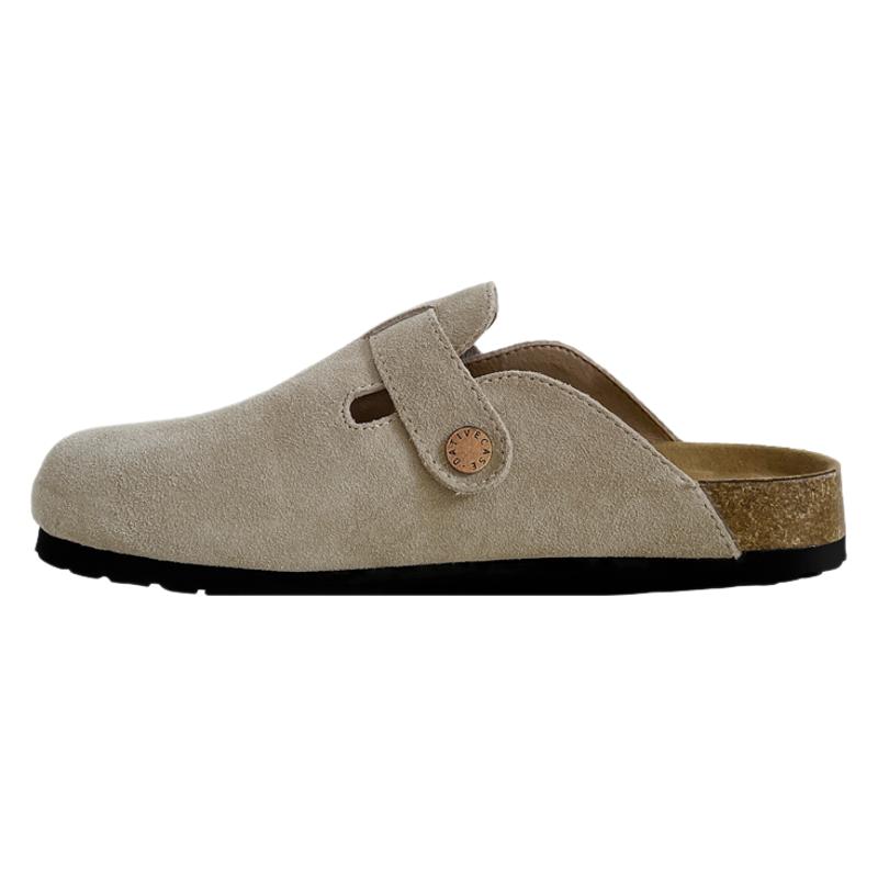 Cowhide Version ~ Genuine Leather Soft-Soled Birkenstock Thick-Soled Slippers for Women, Suitable for Summer Outdoor Wear, Fishing Birkenstock Half-Slippers