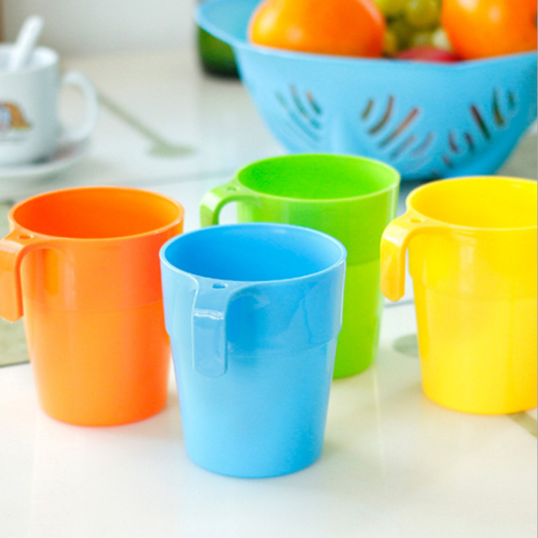 D31 Home with Ear Hanging Candy Color Plastic Cup Gargle Cup Color Tea Drink Cup Gargle Cup