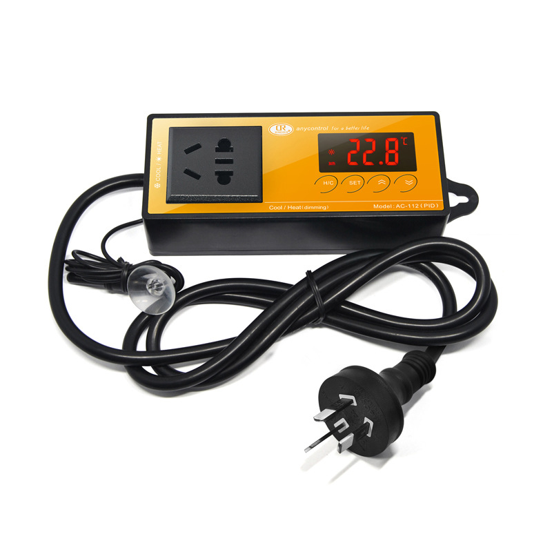 AC-112(PID) Thermostat Climbing Pet Box Thermostat Aquarium Gecko Lizard Snake Heating Rod, Light Thermostat