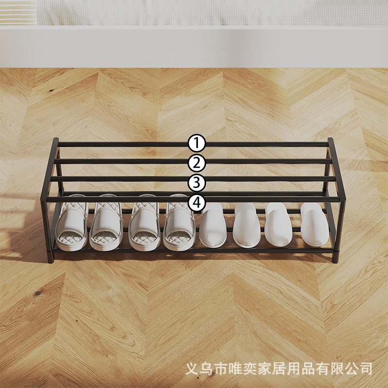 Simple dormitory shoe rack bed space-saving shoe rack a batch of multi-layer door shoes storage artifact