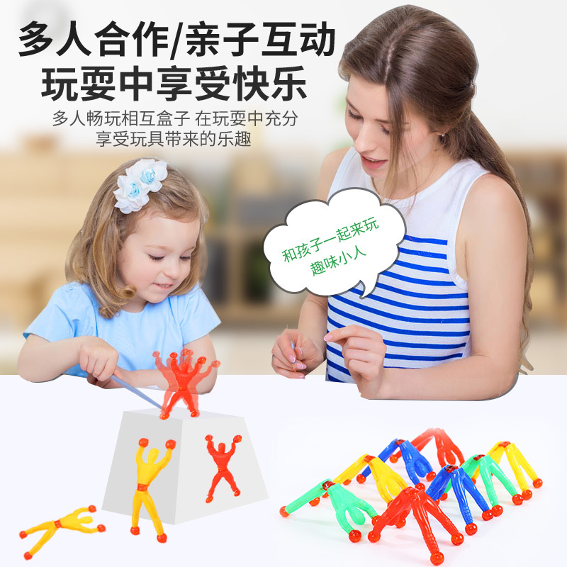 Large Wall Climber Spider-Man Sticky Villain Sticky Wall-Flip Spider-Man Children's Decompression Toy