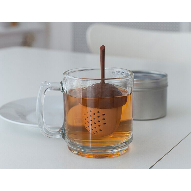 Acorn Mini Tea Filter Silicone Tea Drain New Tea Filter Pine Cone Tea Infuser Silicone Tea Infuser