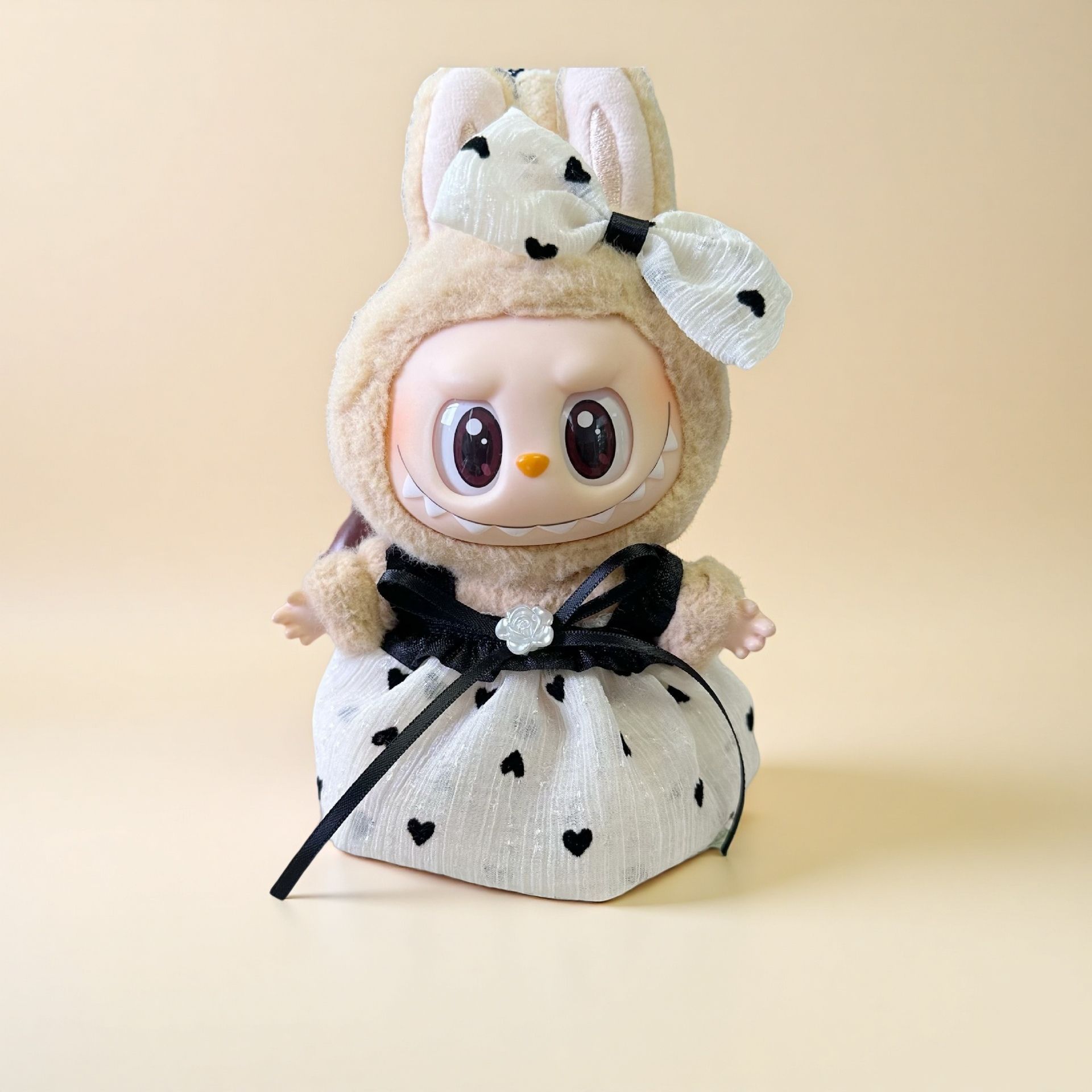 labubu clothes self-deprecating bear doll clothes labubu clothes 10cm doll cotton doll McDonald's suit skirt