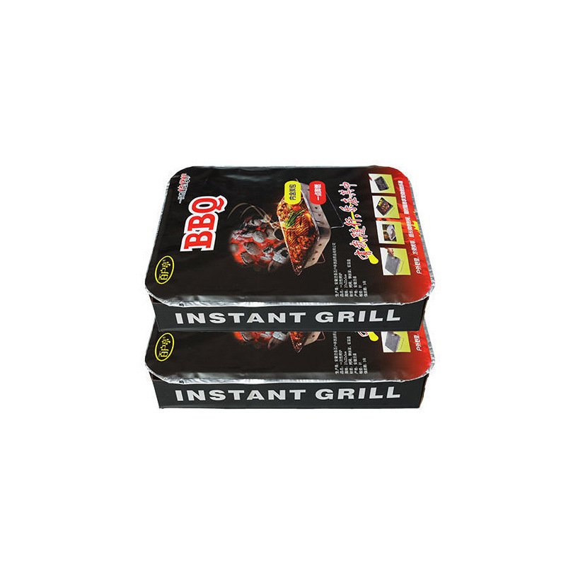 Disposable Barbecue Stove Large Skewers Grilled Fish Barbecue Convenient Household Barbecue Outdoor Charcoal Stove Carbon Grill