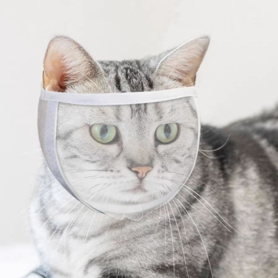 Cross-border Pet Transparent Eye Mask Cat Mask Cleaning Beauty Anti-licking Anti-biting Anti-calling Cat Breathable Mask for Hair