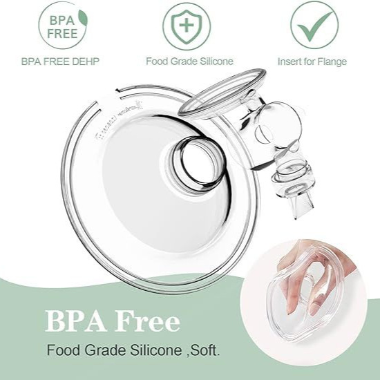 Amazon Wearable flange breast pump caliber telescopic mouth small nipple small size trumpet cover converter bare
