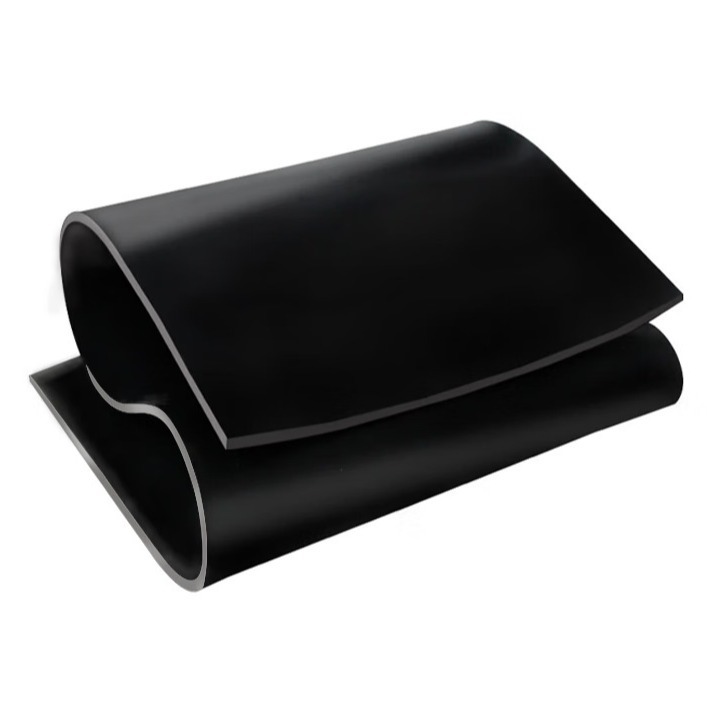 Industrial Power Distribution Room High-Voltage 10Kv Insulation Mat, Fine Stripe Textured Rubber Sheet, Millimeter Solid Rubber Mat