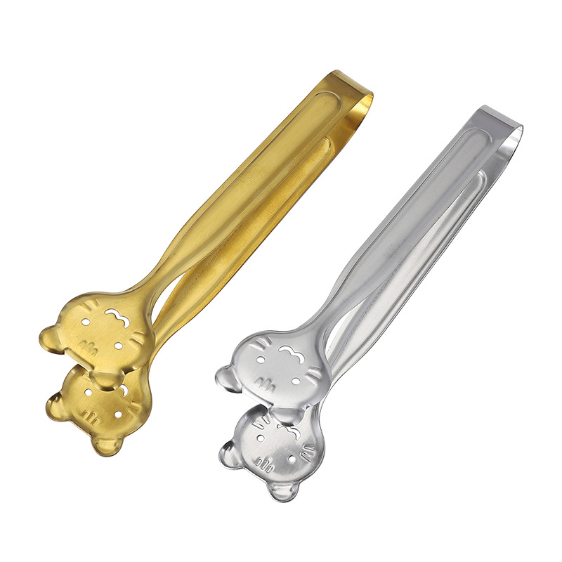 Stainless Steel Cat Shape Sugar Clip Coffee Clip Food Clip Bread Clip Cookware Gift Food Clip Tongs