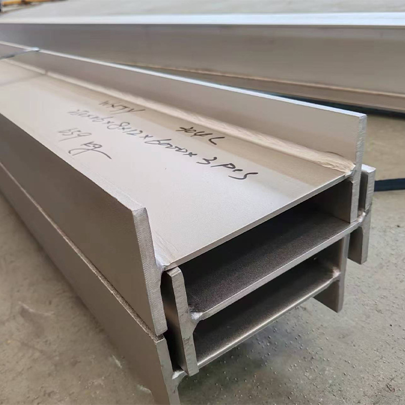 304 Stainless Steel I-Beam H-Shaped Steel 316L Welded Angle Steel Opening Processing 6m 12m Non-Standard Customization