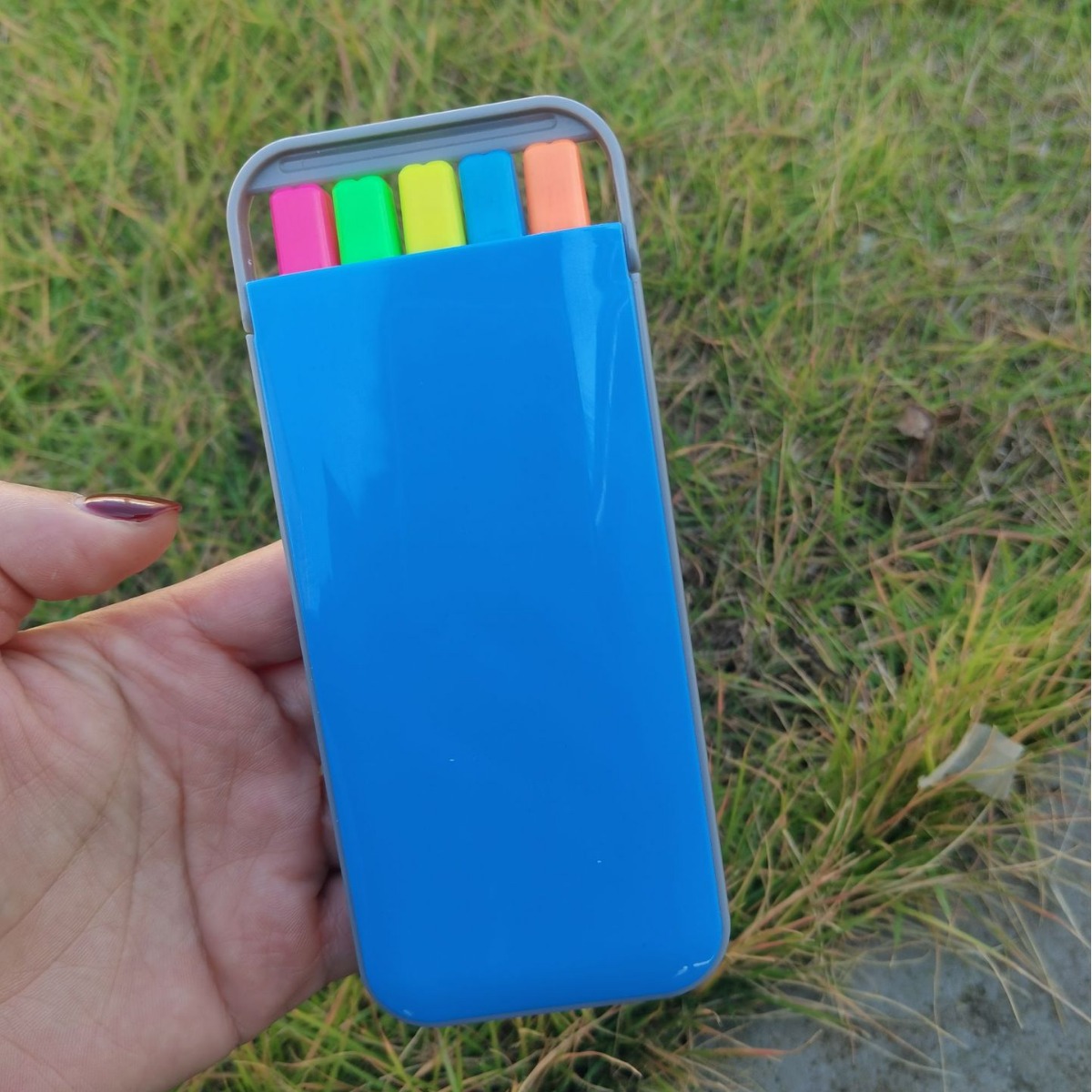 Highlighter 5-Pack Wholesale Colorful Marker High-Value Ballpoint Pen Student Hook Line Pen Printing Logo