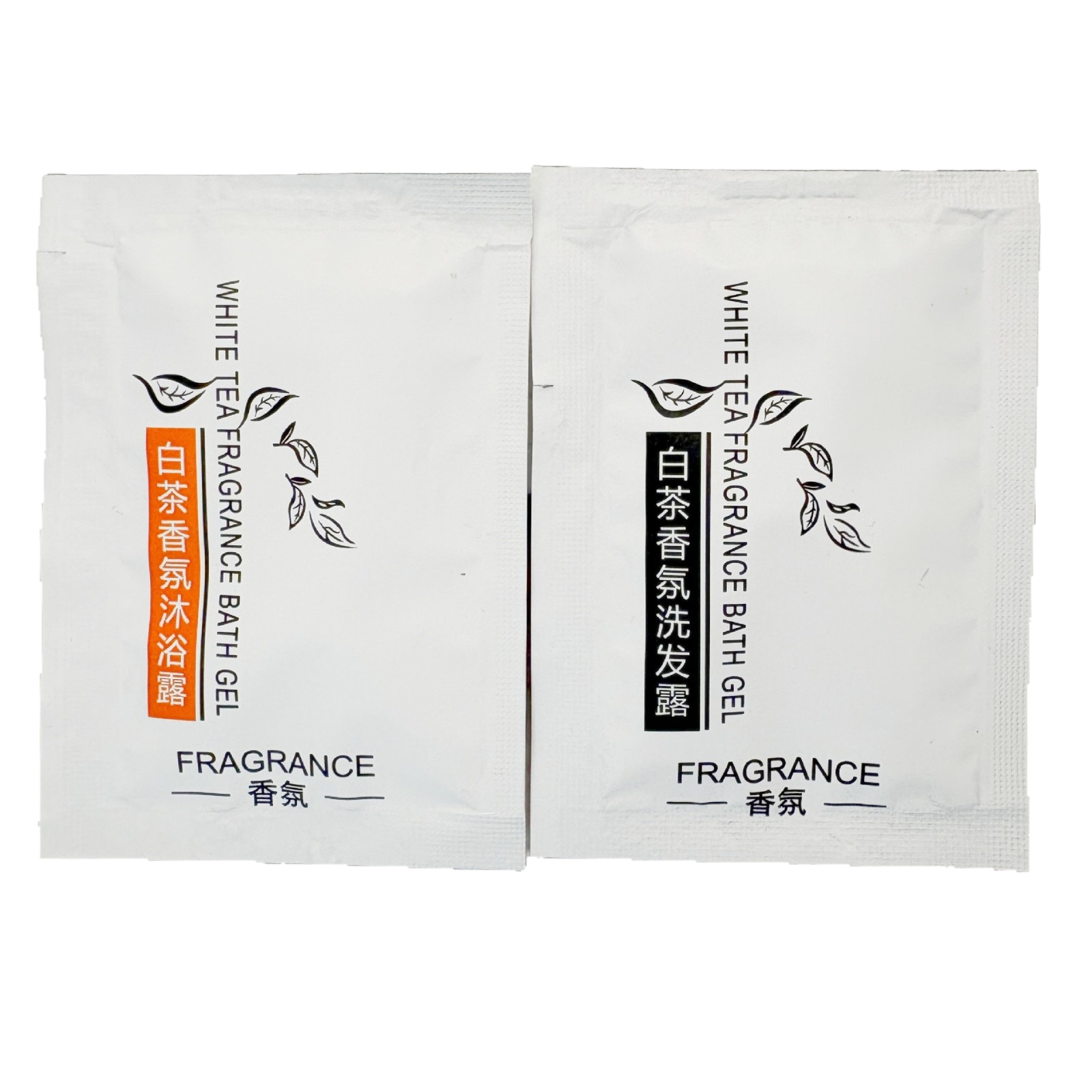 White Tea Shampoo and Shower Gel Hotel Disposable Shampoo and Shower Gel Bagged B&B Toiletries Bagged