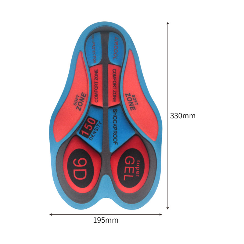 Summer Cycling Clothing Trouser Cushion Outdoor Cycling Moisture Wicking Shock Absorption High Density Sponge Silicone Cushion Factory Wholesale