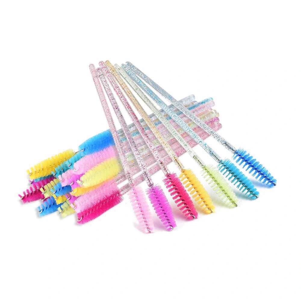 Factory direct disposable eyebrow brush eyelash brush color spiral eyelash roll eyelash eyebrow makeup brush beauty makeup tools