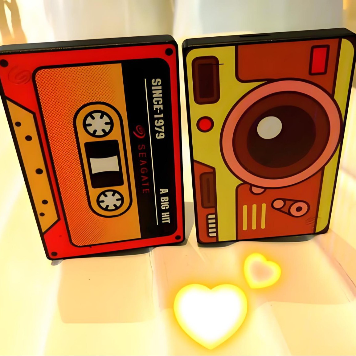 Mobile Hard Drive Case Painting, Creative Hard Drive Box, Portable and Customizable with Image Printing, Creative Painting