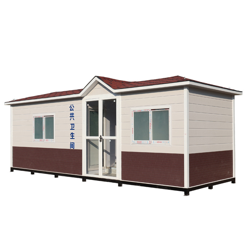 Scenic Area Mobile Toilet Squat Toilet Manufacturer Outdoor Overall Toilet Shower Integrated Room Water-Free Microorganism Finished Toilet