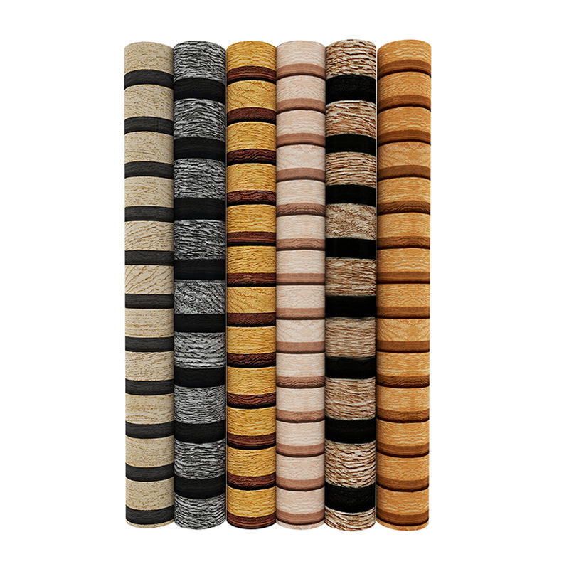 Living Room Tv Background Wall Renovation with Adhesive Sticker Wallpaper Imitation Grille Wood Grain 3D Wall Panel Wall Paper