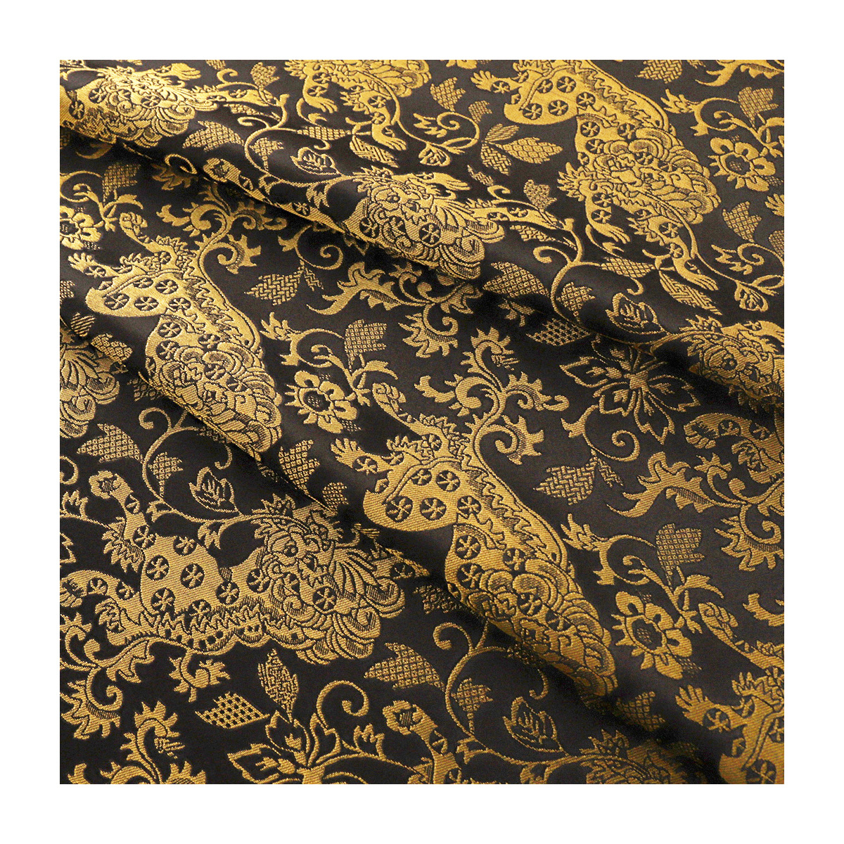 "FS042 Quartet Lion" Imitation Song Jin Guofeng Jacquard Fabric Vest Jacket Brocade Hanfu Fabric